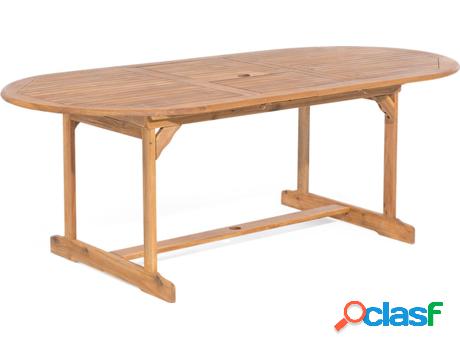Mesa de Exterior Maui Expansível (Marrón - Madera de