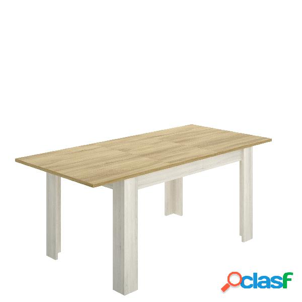 Mesa de comedor Dekit Dine en blanco Finés Madera Milano