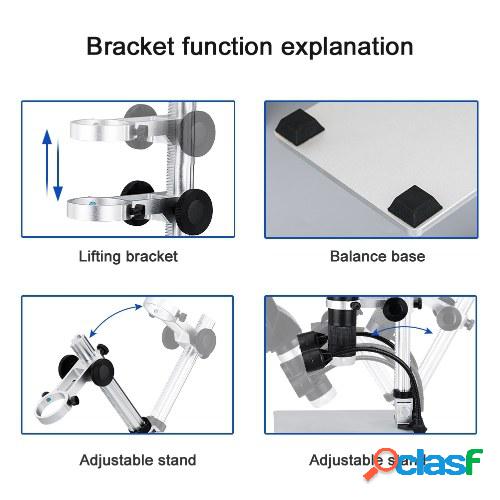 Microscopio digital Microscopio de aumento continuo de 12