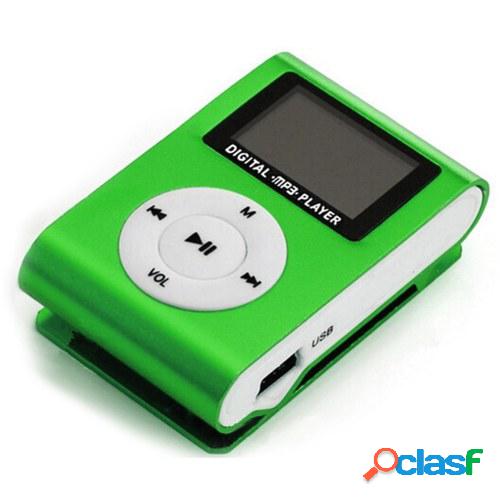 Mini Portable MP3 Music Player Metal Clip-on MP3 Player with