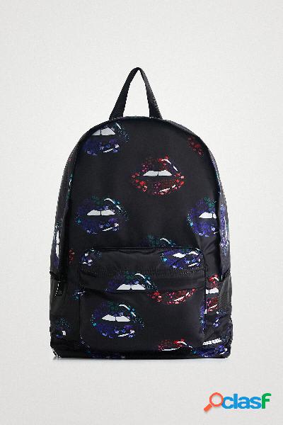 Mochila plegable labios