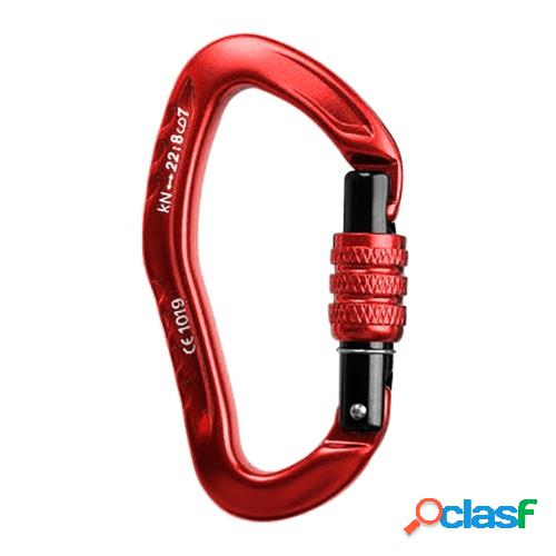 Mosquetón en forma de D 22KN Cerradura Mosquetón de