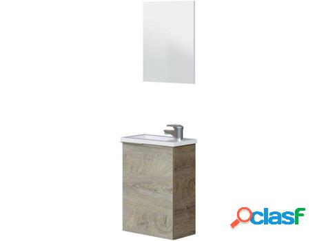 Mueble de Baño ARKITMOBEL Compact (Roble Alaska - Melamina,