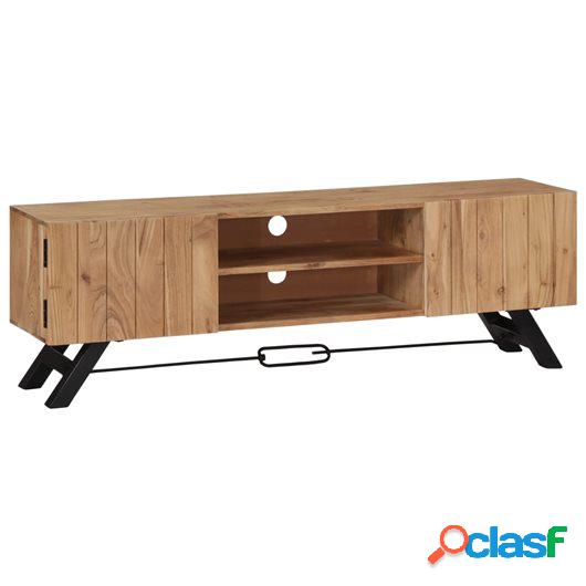 Mueble para TV 140x30x45 cm madera maciza de acacia