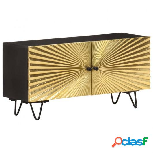 Mueble para TV de madera maciza de mango 90x30x45 cm