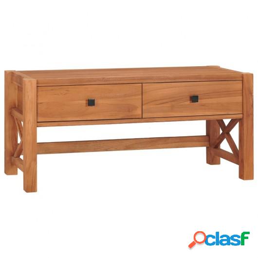 Mueble para TV de madera reciclada de teca 100x40x45 cm