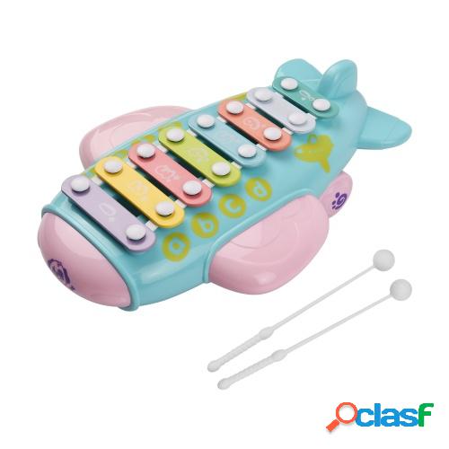 Muslady - Xilófono de juguete para niños de 8 teclas con