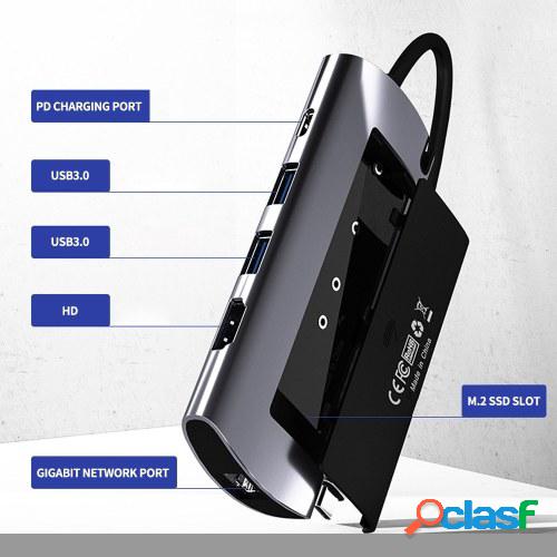 Netac WH41 Multifuncional M.2 NGFF SSD Carcasa de 6 puertos