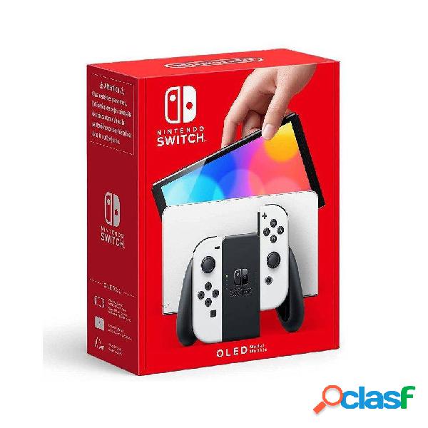 Nintendo Switch Versión OLED Blanca/ Incluye Base/ 2 Mandos