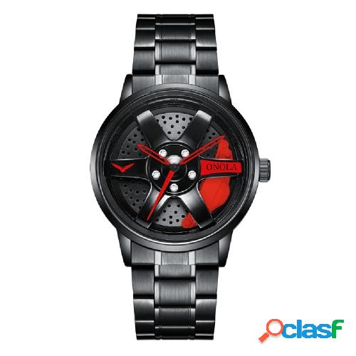 ONOLA Reloj de cuarzo con correa de acero inoxidable Reloj