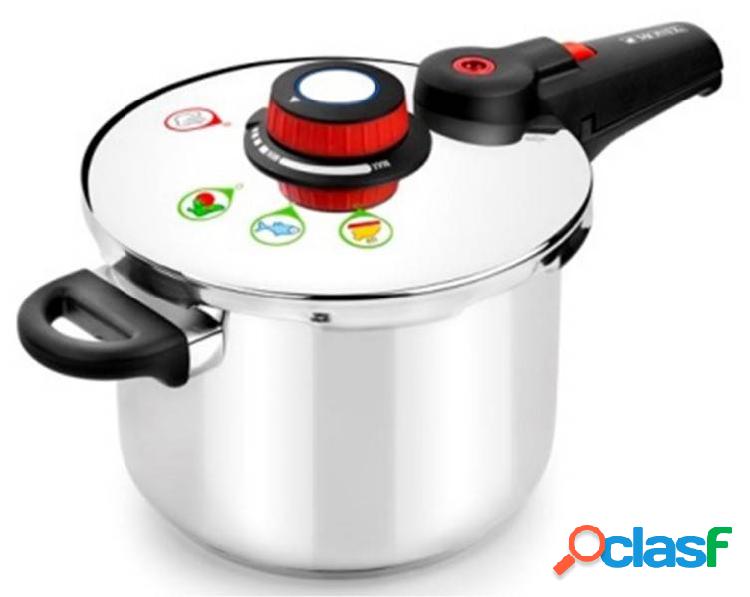 Olla Cocina Presion Super Rapida 4L Acero Inox Selecta Monix