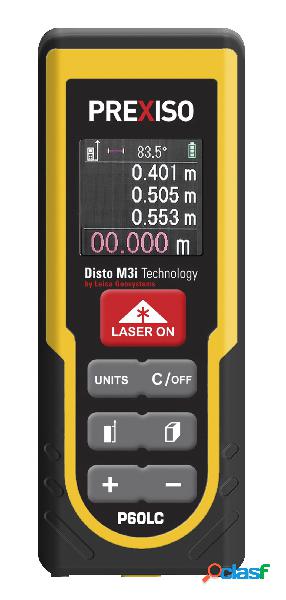PREXISO 8250374 - Medidor láser de hasta 60 m con pantalla