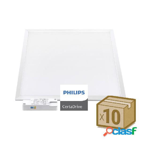 Pack 10 x paneles led 44w 60x60cm philips certadrive blanco