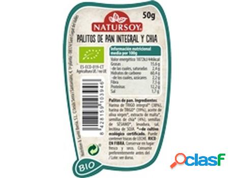 Palitos de Trigo Integral con Chía Bio NATURSOY (50 g)