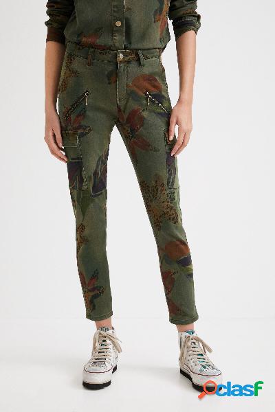 PantalÃ³n cargo camoflower