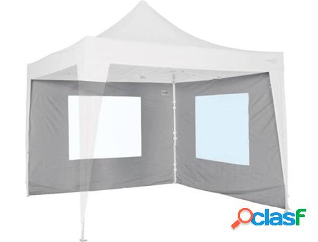 Pared Lateral con Ventana para Carpa BO-CAMP (Gris - Tela -