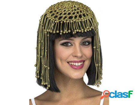 Peluca DISFRAZZES Negra De Cleopatra Con Adornos Dorados