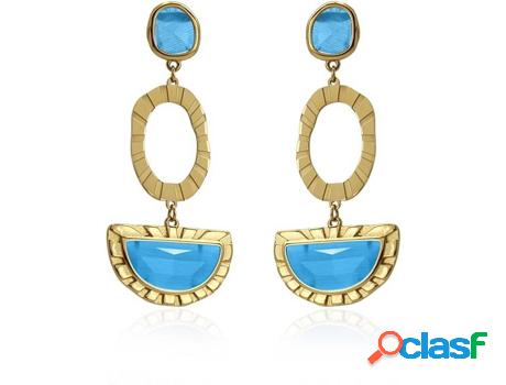 Pendientes ANARTXY Long Sunflower Cat Eyes Stone (Acero
