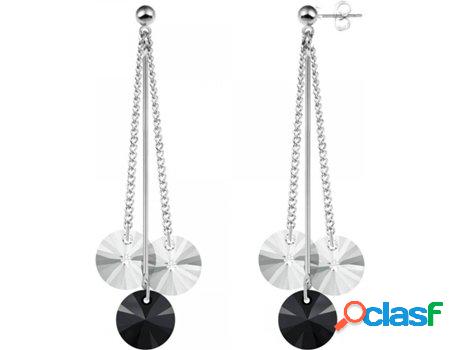 Pendientes SC_CRYSTAL Cristales (bañado a rodio - 6cm)