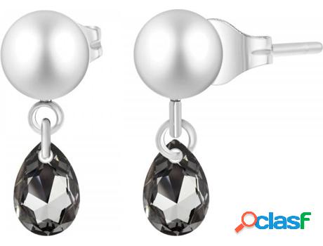 Pendientes SC_CRYSTAL Cristales (bañado a rodio - Negro -