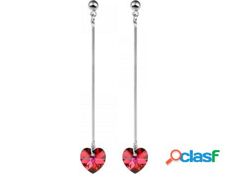 Pendientes SC_CRYSTAL Cristales (bañado a rodio - Rojo -