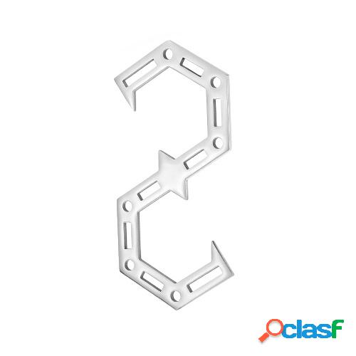 Percha de acero inoxidable con gancho en forma de S para