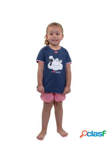 Pijama Niña Snoopy Topo Azul 1/2 Años