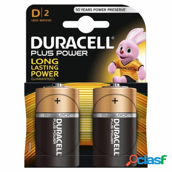 Pila Alcalina Lr20 1,5V Power Plus Duracell