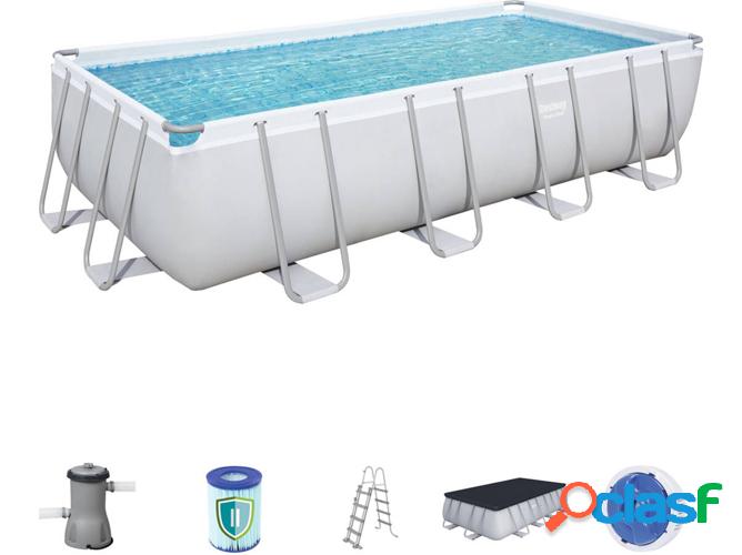Piscina Tubular BESTWAY Gris (488x244x122cm)