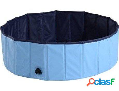 Piscina para Perros y Gatos PAWHUT Pegable (Azul - 100x30cm