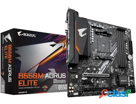 Placa Base GIGABYTE B550M AORUS PRO (Socket AMD AM4 - AMD