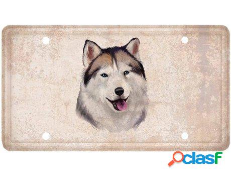 Placa de Matrícula OEDIM Husky (30x15cm - Aluminio Dibond)