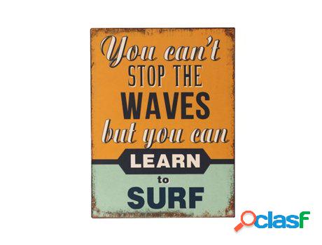 Placas Pared Con Frases De Surf Adorno Pared Placas Metal