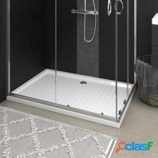 Plato de ducha con puntos ABS blanco 80x120x4 cm