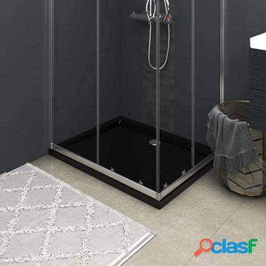 Plato de ducha rectangular negro ABS 70x90 cm
