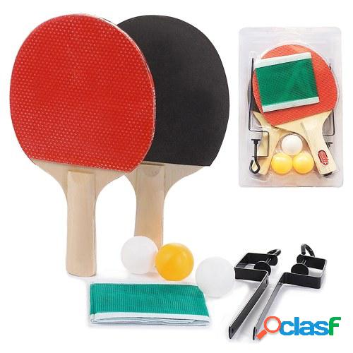 Portátil retráctil Ping Pong Post Net Rack Paletas de ping