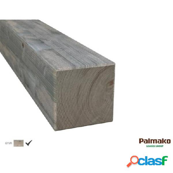 Poste de madera maciza Palmako en autoclave gris