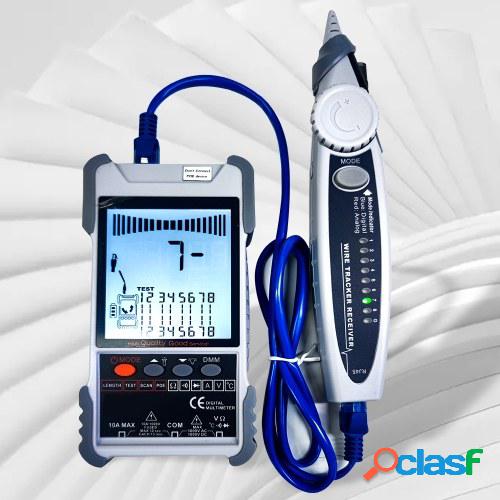 Probador de cable de red portátil ET616 con pantalla LCD