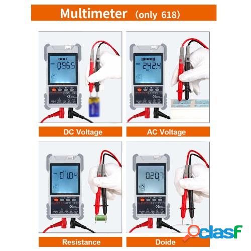 Probador de cable de red portátil ET618 con pantalla LCD