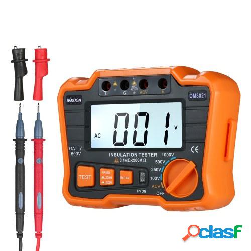 Probador de resistencia de aislamiento KKmoon DCV ACV Meter