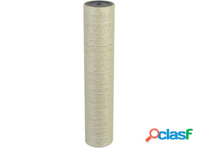 Puesto Rascador para Gatos VIDAXL Beige (8x40cmx8mm)