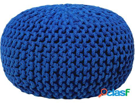 Puf BELIANI (Azul - Algodón -40x40x25 cm)