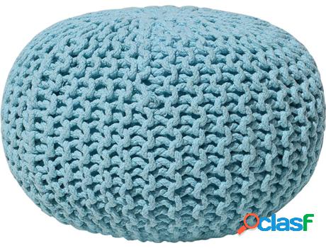 Puf Conrad (Azul - Algodón -40x40x25 cm)
