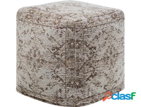 Puf Meerut (Marrón - Algodón -42x42x42 cm)