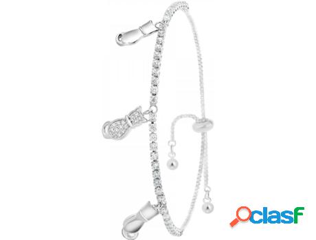 Pulsera SC_BOHEME Zirconia (bañado a rodio - Ajustable