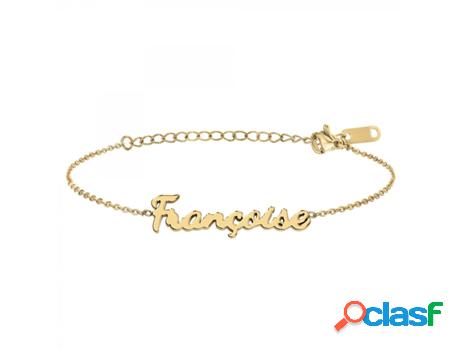 Pulsera SC_CRYSTAL Françoise (Acero - Dorado - 16cm)