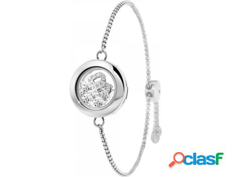 Pulsera SC_CRYSTAL Letra (Acero - de 15 a 23 cm)