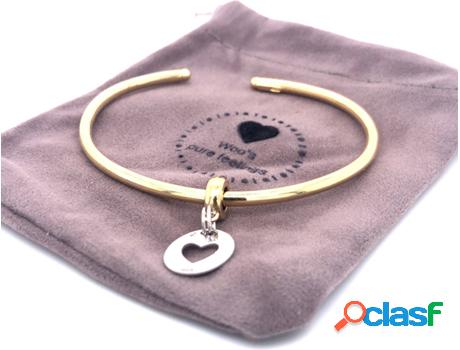 Pulsera WOO&apos;S PURE FEELINGS Little Heart (Plata -