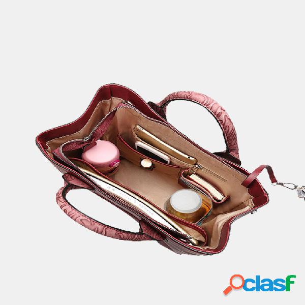 QUEENIE Mujer Bolso casual en relieve Hombro de compras