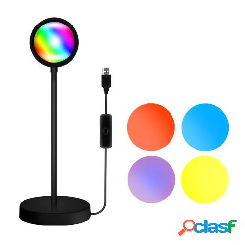 RGB Sunset Atmosphere Lamp 360 ° Luz de proyección de